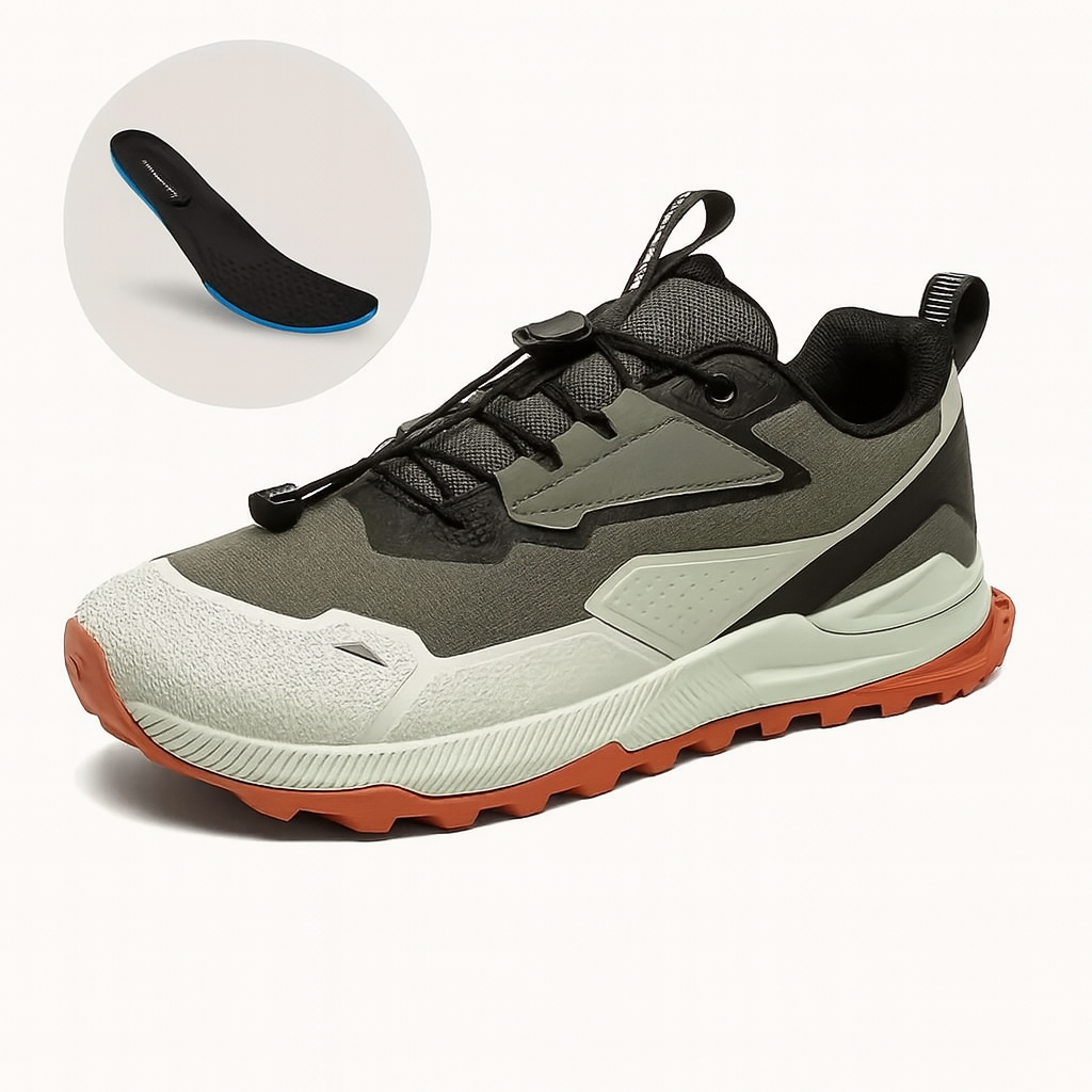 Escursioni senza dolore – Scarpe da trekking con suola ortopedica per terreni accidentati